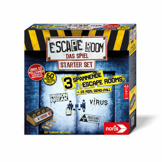Noris Escape Room The Game, Starter Set, Exit Game, Puzzle, Board Game, Puzzle Game, Ages 16 and up, 606102034