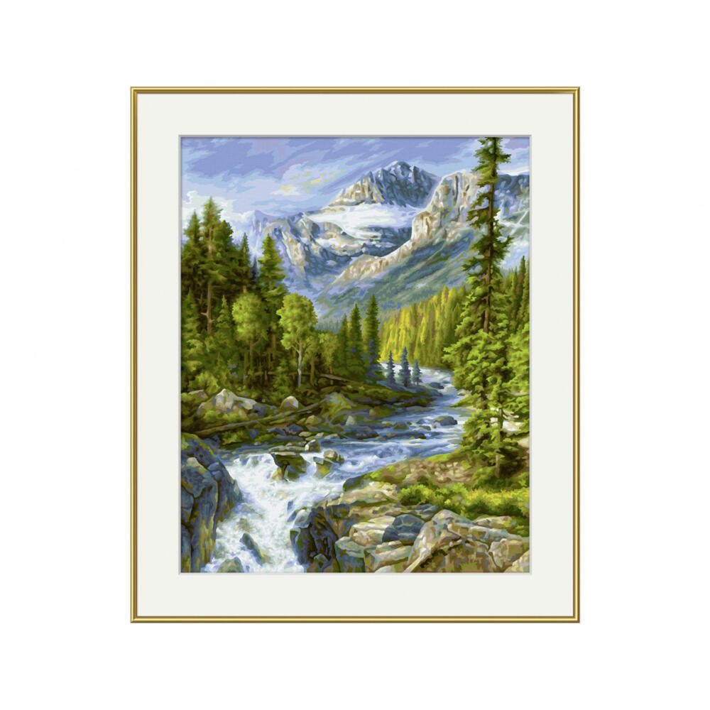 Schipper Malen nach Zahlen Rocky Mountains, Meisterklasse Premium, Malvorlage, Wandbild, 40 x 50 cm, 609130883