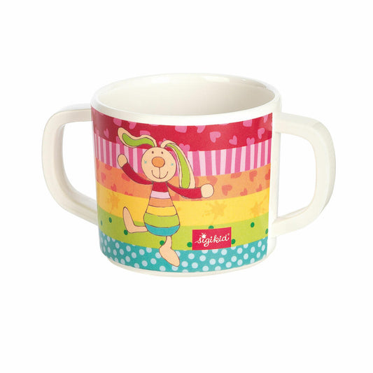 sigikid Rainbow Rabbit Tasse Hase, Henkeltasse, Becher, Kinder, rPET, 300 ml, 25390