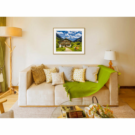 Schipper Malen nach Zahlen Bergbauernhof, Meisterklasse Premium, Malvorlage, Wandbild, 40 x 50 cm, 609130857