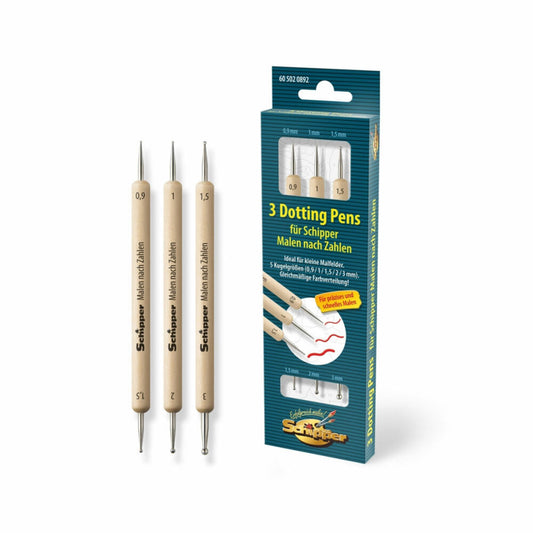 Schipper Malen nach Zahlen Dotting Pens, 3-tlg., Malzubehör, Malen, Werkzeug, Zubehör, 605020892