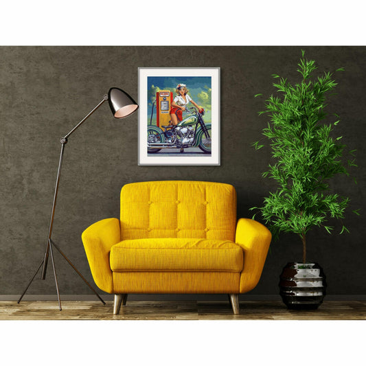 Schipper Malen nach Zahlen Route 66, Meisterklasse Premium, Malvorlage, Wandbild, 40 x 50 cm, 609130875