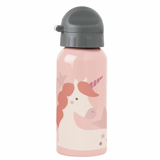 sigikid Trinkflasche Einhorn, Kindertrinkflasche, Kinder Flasche, Wasserflasche, Edelstahl / Kunststoff, 400 ml, 25381