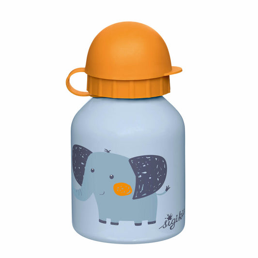 sigikid drinking bottle elephant, children's drinking bottle, children's bottle, water bottle, stainless steel / plastic, 250 ml, 25374