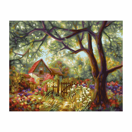Schipper Malen nach Zahlen Blumenpracht im Sommer, Meisterklasse Klassiker, Malvorlage, Wandbild, 24 x 30 cm, 609240894