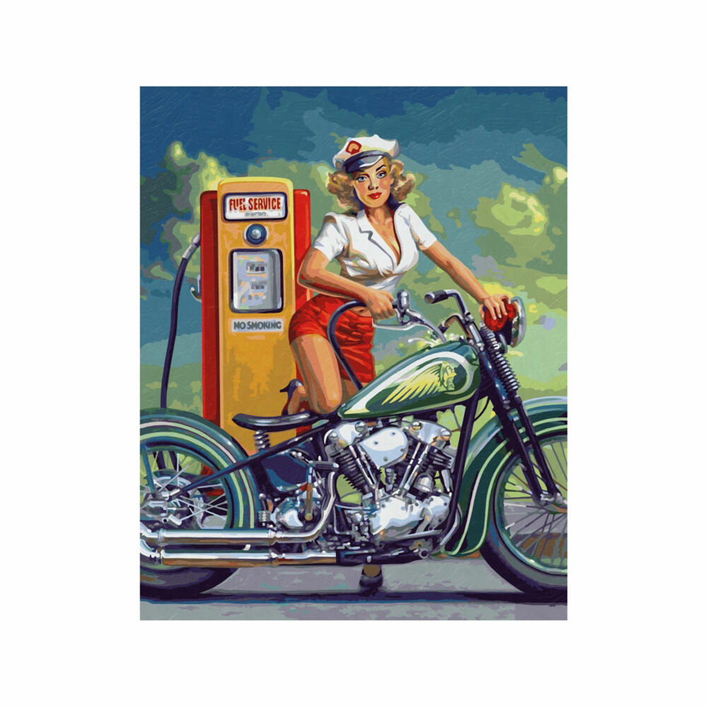 Schipper Malen nach Zahlen Route 66, Meisterklasse Premium, Malvorlage, Wandbild, 40 x 50 cm, 609130875