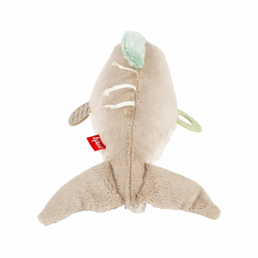 sigikid PlayQ Aktiv-Delfin Yellow, Kuscheltier, Babyspielzeug, Greifspielzeug, Spielzeug, Polyester, 43206