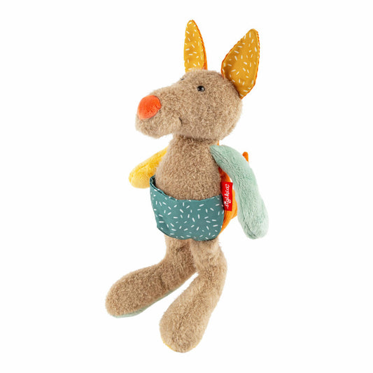 sigikid Patchwork Sweety Känguru Yellow, Kuscheltier, Plüschtier, Schmusetier, Polyester, 29 cm, 43231