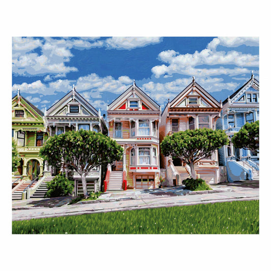 Schipper Malen nach Zahlen Painted Ladies, Meisterklasse Premium, Malvorlage, Wandbild, 40 x 50 cm, 609130900