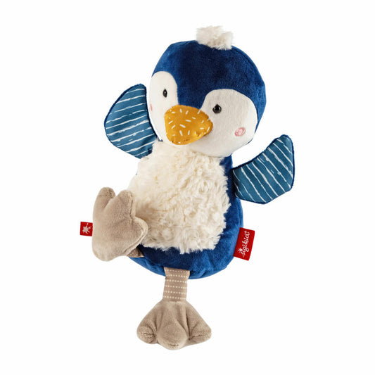 sigikid Patchwork Sweety Pinguin Yellow, Kuscheltier, Plüschtier, Schmusetier, Polyester, 27 cm, 43274