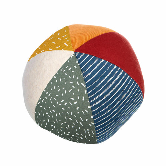 sigikid PlayQ Active Ball Yellow, Softball, Play Ball, Rattle, Toy, Polyester, Ø 19 cm, 43212