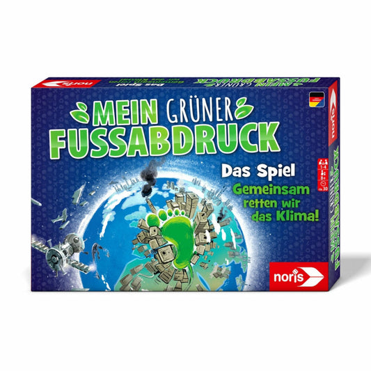 Noris Mein grüner Fußabdruck - Das Spiel, Kinderspiel, Familienspiel, Lernspiel, Quizspiel, ab 8 Jahren, 606012030