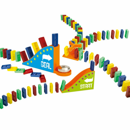 Noris Domino Run Basic, Dominosteine, Bausteine, Steine, ab 3 Jahren, 606062022