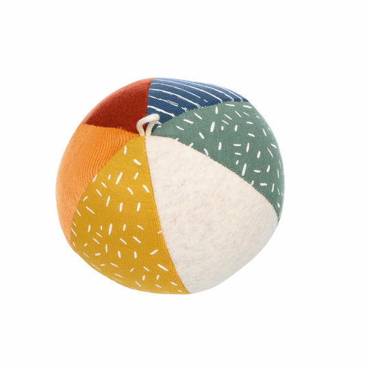 sigikid PlayQ Aktiv-Ball Yellow, Softball, Spielball, Rassel, Spielzeug, Polyester, Ø 11 cm, 43166
