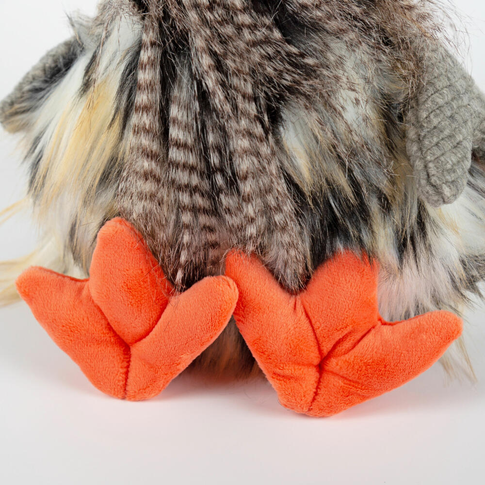 sigikid Tour de Poule Kikeriki, Kuscheltier, Stofftier, Schmusetier, Grau, 26 cm, 42992