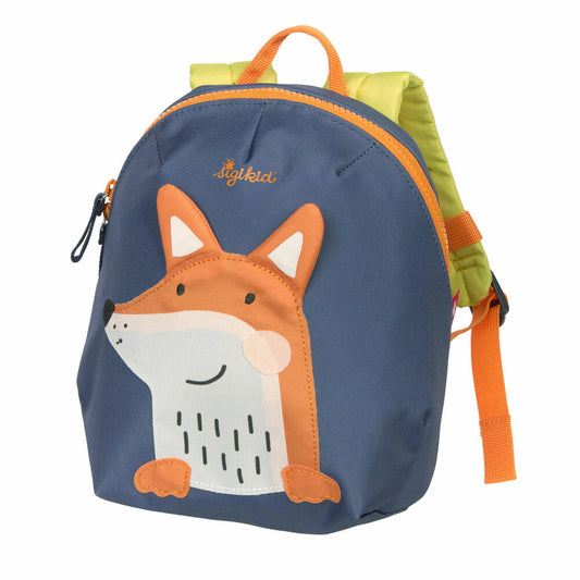 sigikid Bags Mini Rucksack Fuchs, Kinderrucksack, Kindergartentasche, Kinder Tasche, Kindergarten, Dunkelblau, 3 L, 25225