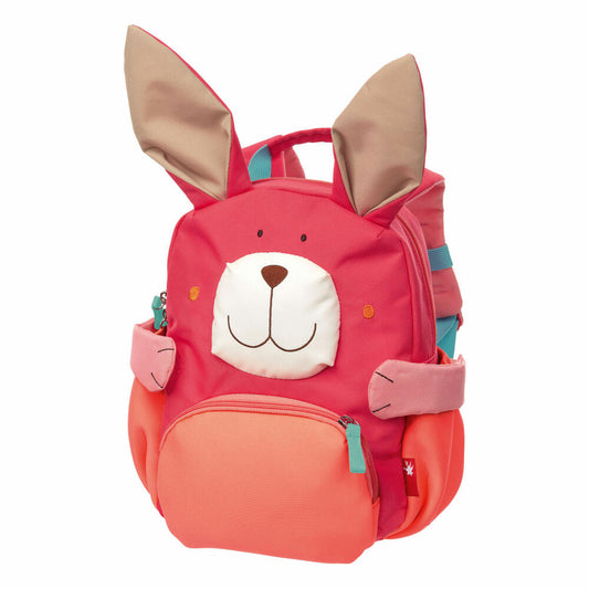 sigikid Mini Rucksack Hase, Kinderrucksack, Kindergartentasche, Kinder Tasche, Kindergarten, Nylon, Pink, 24921