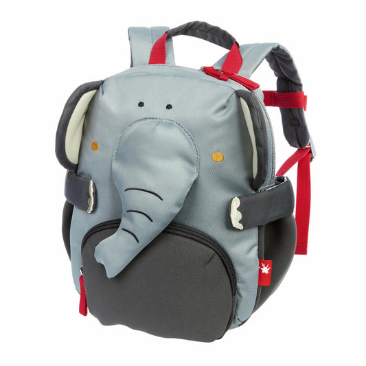 sigikid Pfötchenrucksack Elefant, Rucksack, Kinderrucksack, Kindergartentasche, Kinder, Polyester, Grau, 25256
