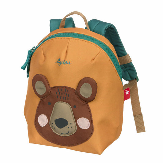 sigikid Bags Mini Rucksack Bär, Kinderrucksack, Kindergartentasche, Kinder Tasche, Kindergarten, Braun, 3 L, 25223