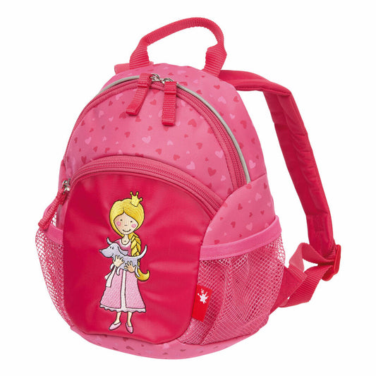 sigikid Rucksack Klein Prinzessin Pinky Queeny, Kindergartenrucksack, Kindergartentasche, Kindergarten Tasche, Mädchen, Nylon, Pink, 7 L, 24913