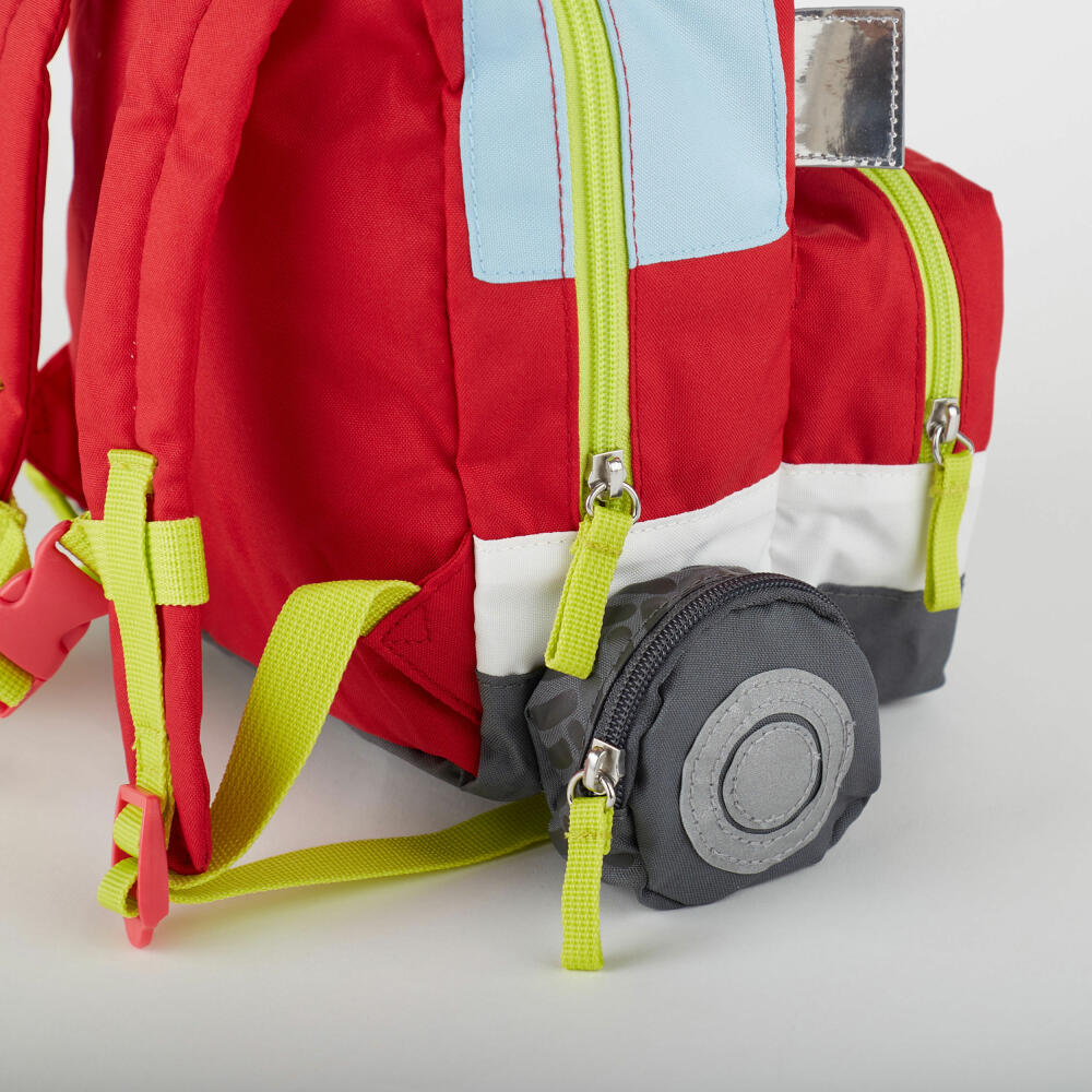 sigikid Rucksack Feuerwehrauto, Kinderrucksack, Kindergartentasche, Kinder, Feuerwehr, Polyester, Rot, 25251
