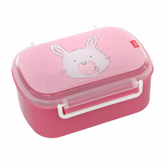 sigikid Lunchbox Hase, Brotdose, Vesperdose, Früchstücksdose, Kinder, Kunststoff, Rosa / Pink, 25179