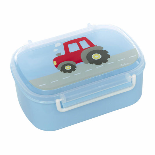 sigikid Lunchbox Traktor, Brotdose, Vesperdose, Früchstücksdose, Kinder, Kunststoff, Blau, 25200
