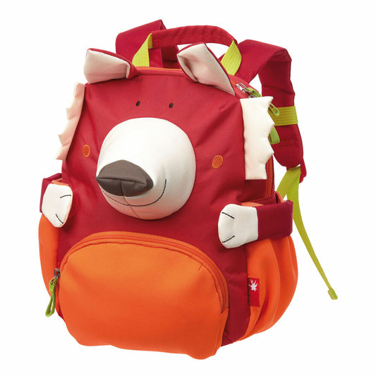 sigikid Mini Rucksack Fuchs, Kinderrucksack, Kindergartentasche, Kinder Tasche, Kindergarten, Nylon, Rot, 24919