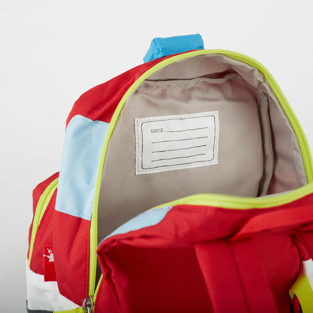 sigikid Rucksack Feuerwehrauto, Kinderrucksack, Kindergartentasche, Kinder, Feuerwehr, Polyester, Rot, 25251