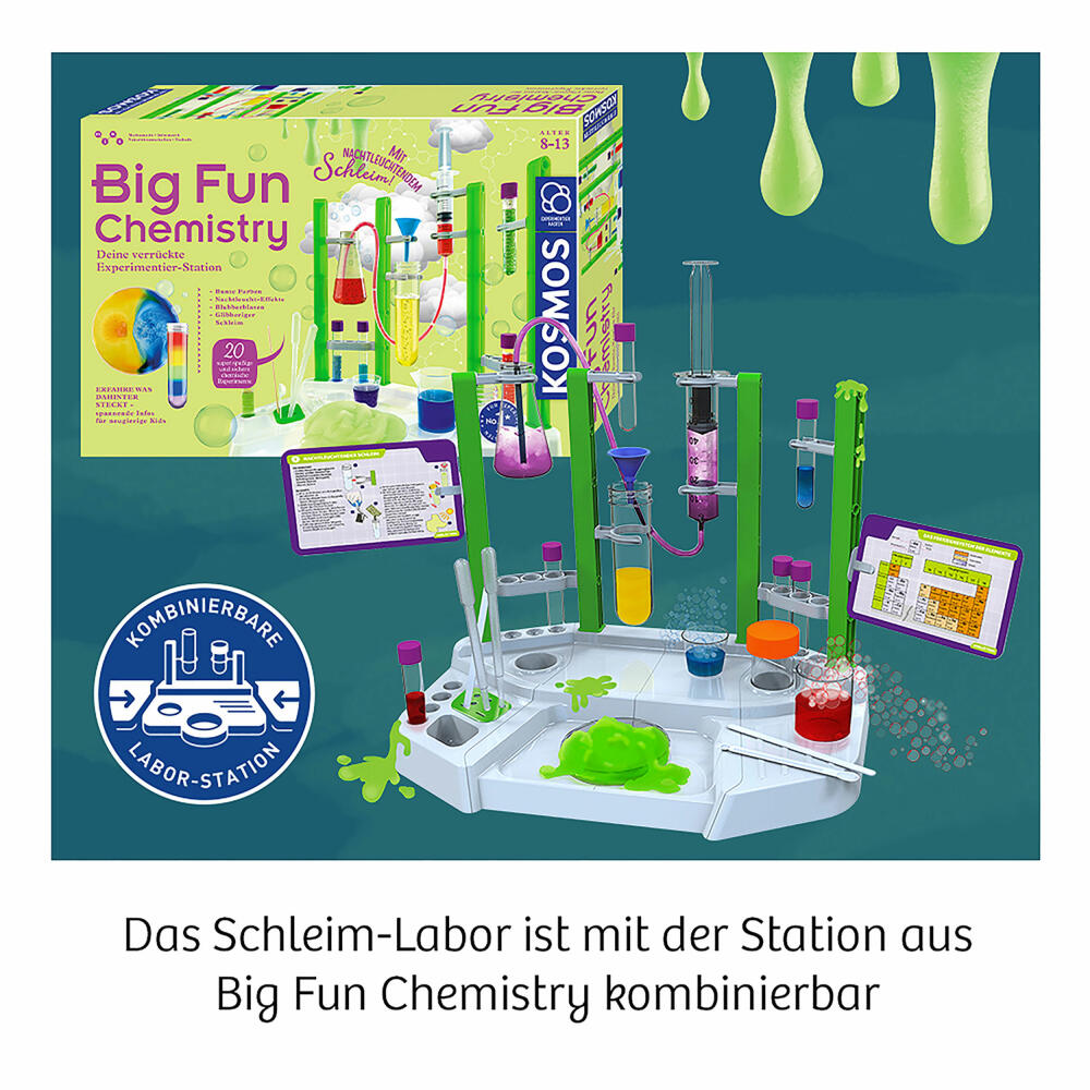 KOSMOS Schleim-Labor, Experimentieren, Lernen, Spielzeug, Entdecken, ab 8 Jahren, 643607