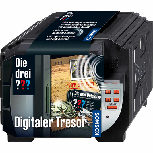 KOSMOS Detectives The Three ??? Digital Safe, Safe Deposit Box, Detective Game, Detective Game, from 8 years, 630607