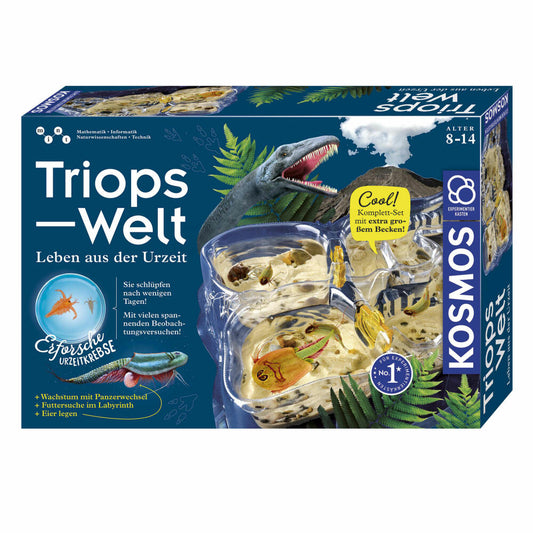 KOSMOS Triops-Welt Urzeitkrebs Experimentierkasten, Urzeitkrebse, Aufzucht, Forscherset, ab 8 Jahren, 633073