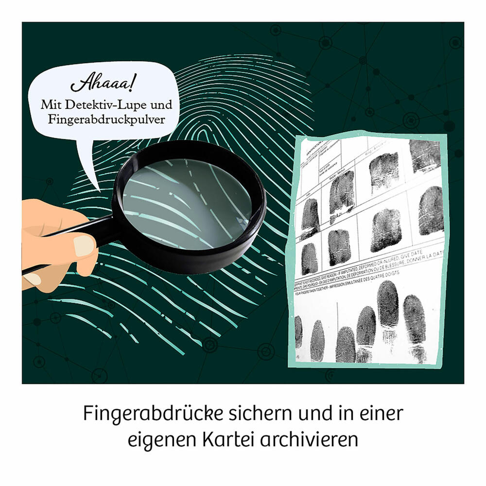 KOSMOS Finger-Abdrücke, Detektiv-Experimente, Experimentierkasten, Experimentier Kasten, ab 8 Jahren, 657796