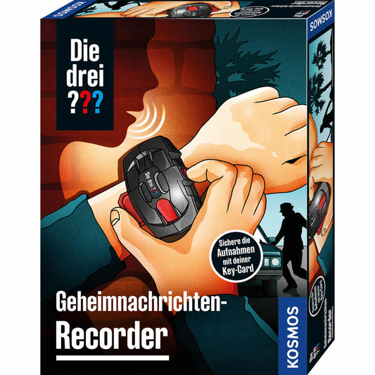 KOSMOS The Three ??? Secret Message Recorder, Detective Gadget, Detective Equipment, Recording Device, Toy, Children, 632472