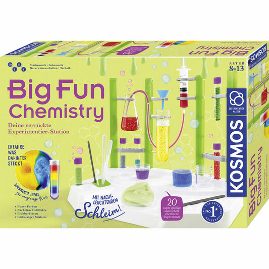 KOSMOS Experimentierkästen Big Fun Chemistry, Experimentierkasten, Experimentier Kasten, Chemie Station, ab 8 Jahren, 642532