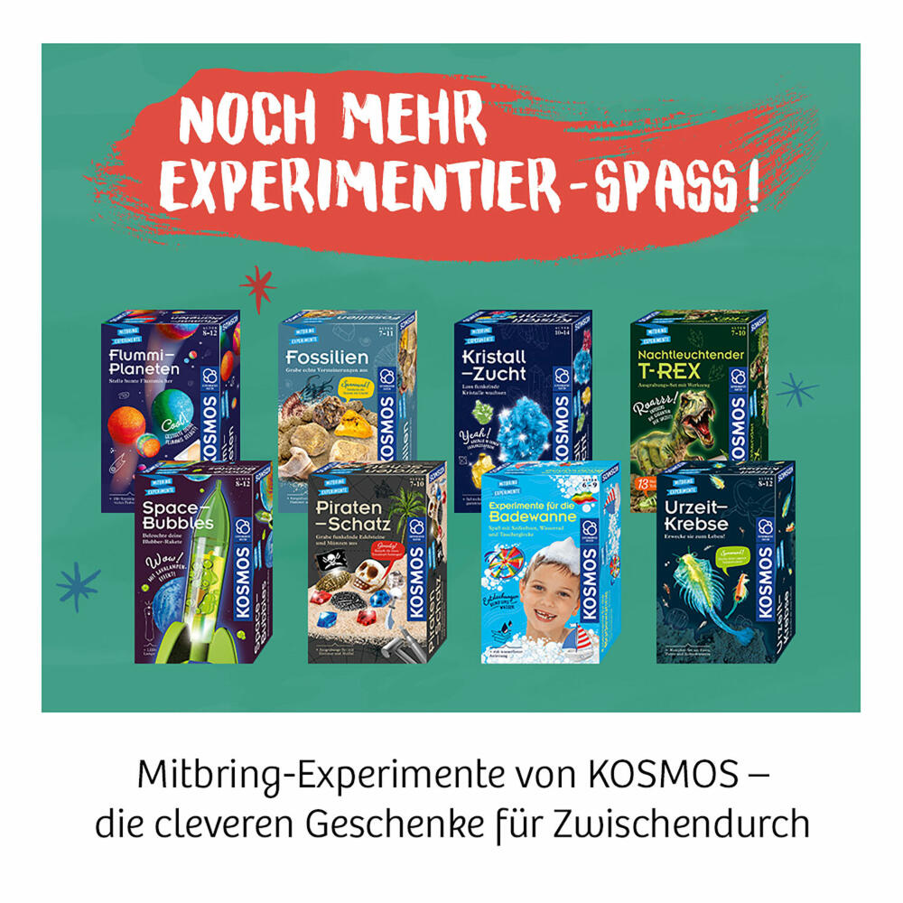 KOSMOS Experimente für die Badewanne, Spielzeug, Experimentierkasten, Experimentier Kasten, Experimente mit Wasser, ab 6 Jahren, 657833