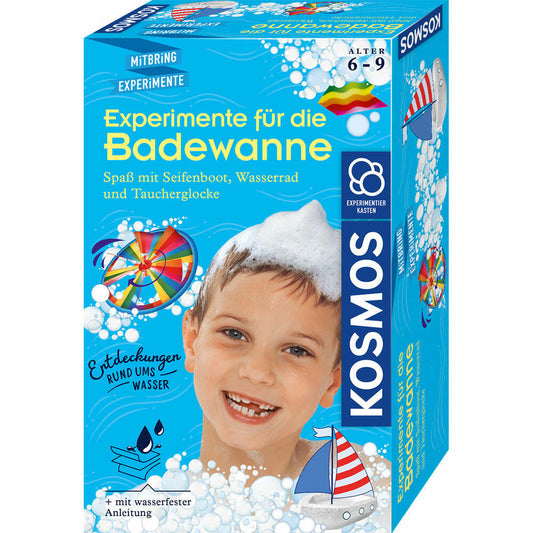KOSMOS Experimente für die Badewanne, Spielzeug, Experimentierkasten, Experimentier Kasten, Experimente mit Wasser, ab 6 Jahren, 657833