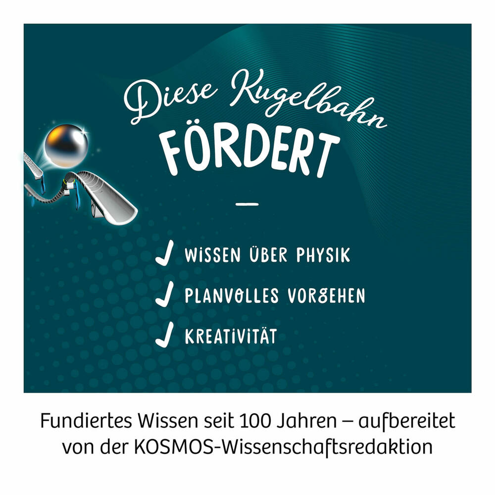 KOSMOS Gecko Run - Starter Set, Marble Run, Ball Track, Construction Kit, Experimenting, 620950