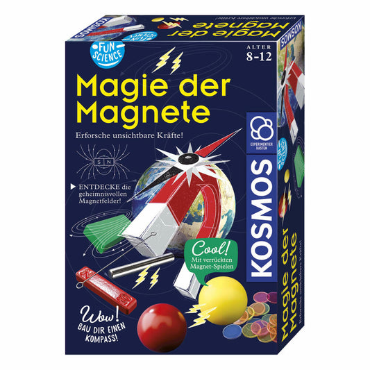 KOSMOS Fun Science Magie der Magnete Experimentierkasten, Magnet Experimente, Magnete, ab 8 Jahren, 654146