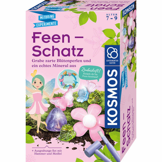 KOSMOS Feen-Schatz, Experimentierkasten, Ausgrabung, Schatzsuche, ab 7 Jahren, 657857