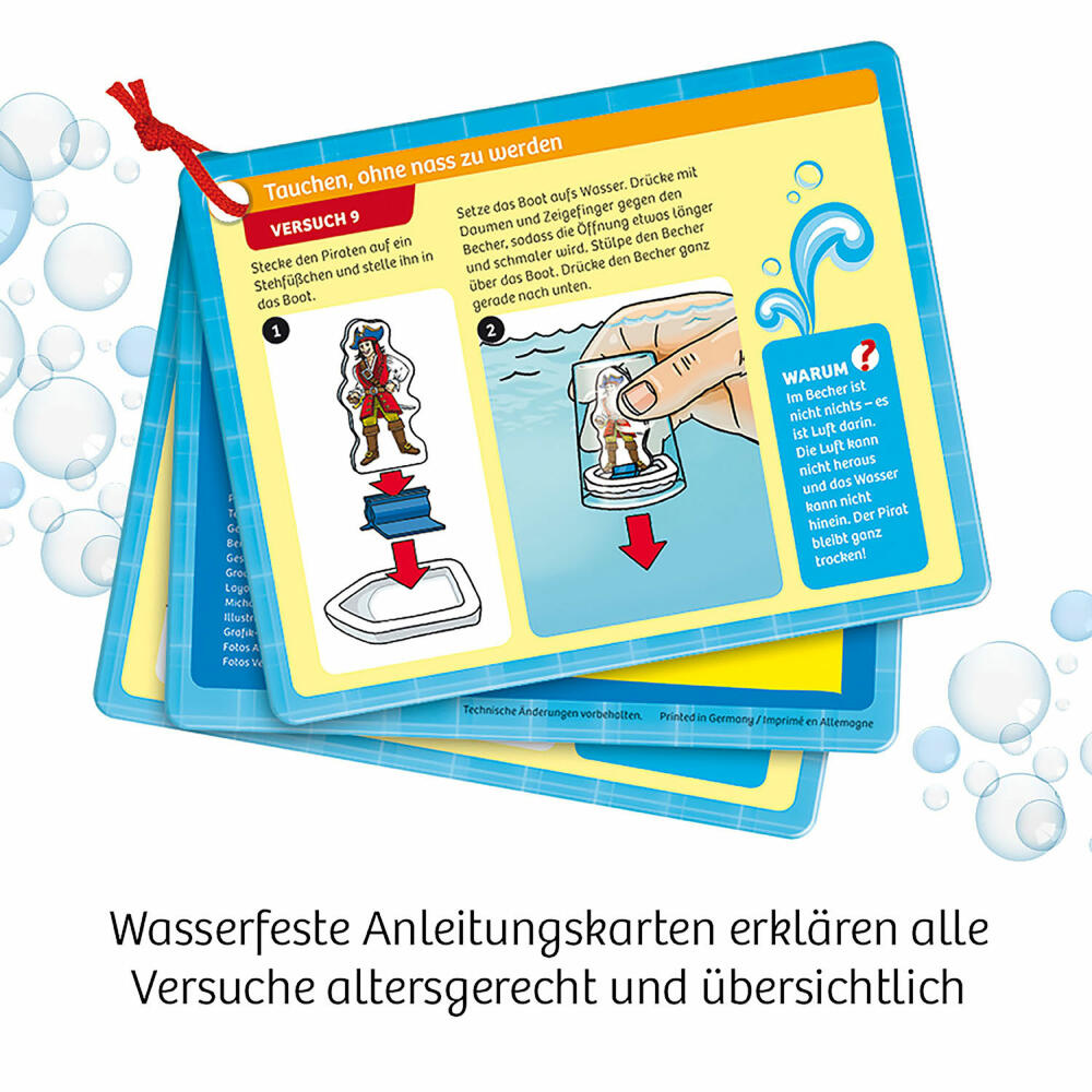 KOSMOS Experimente für die Badewanne, Spielzeug, Experimentierkasten, Experimentier Kasten, Experimente mit Wasser, ab 6 Jahren, 657833