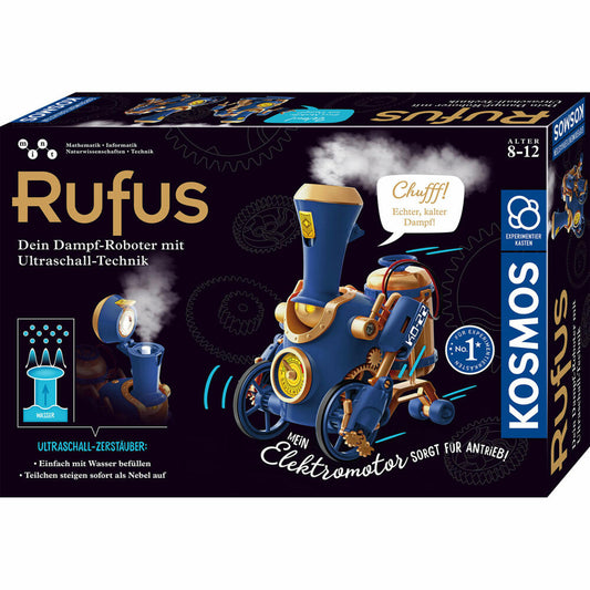 KOSMOS Rufus - Your steam robot, robot, construction kit, experiments, electric motor, with ultrasonic atomizer, 621131