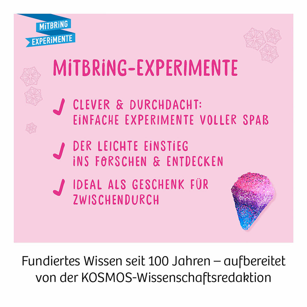 KOSMOS Glitzer-Diamanten, Experimentieren, Basteln, Lernen, Entdecken, ab 8 Jahren, 657758