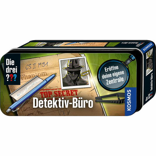 KOSMOS Die drei ??? Detektiv-Büro XXL-Dose, Detektiv, Detektivspiel, Rollenspiel, ab 8 Jahren, 632274