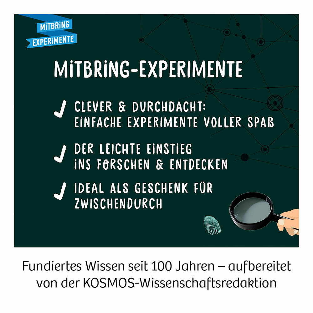 KOSMOS Finger-Abdrücke, Detektiv-Experimente, Experimentierkasten, Experimentier Kasten, ab 8 Jahren, 657796