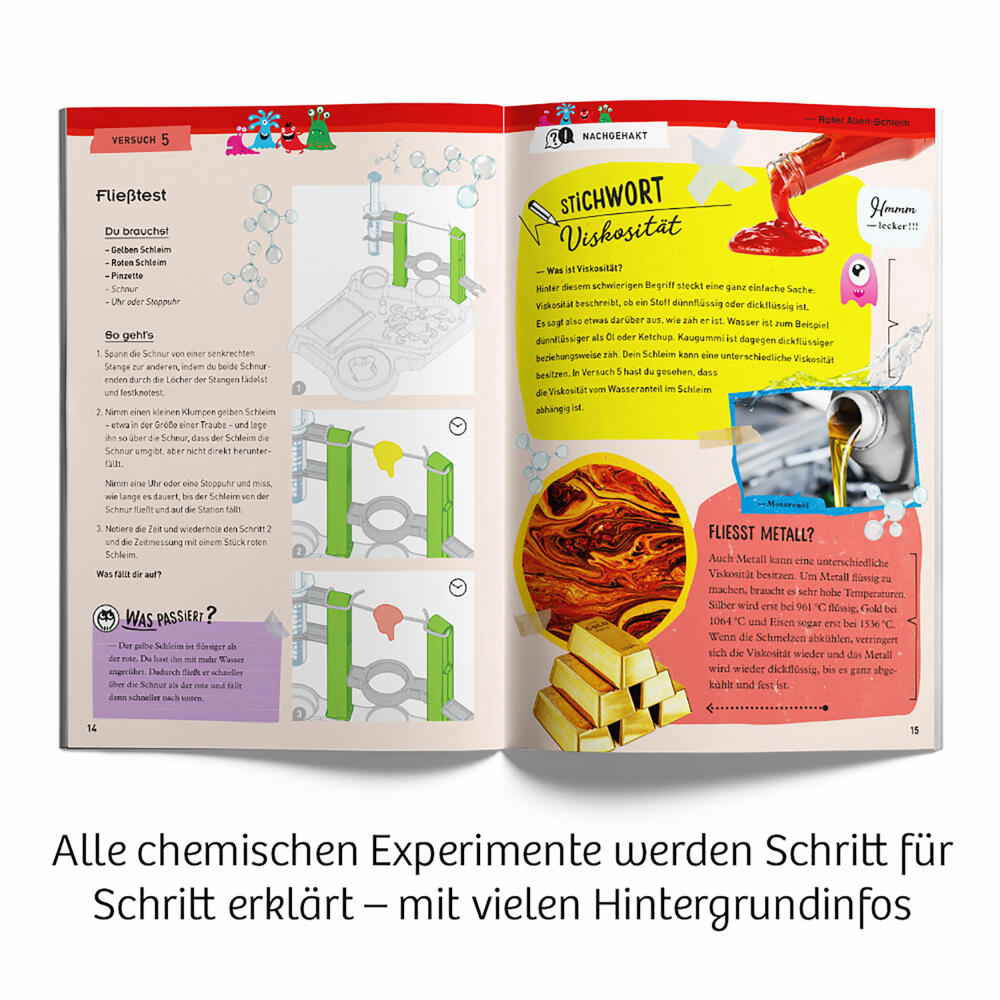 KOSMOS Schleim-Labor, Experimentieren, Lernen, Spielzeug, Entdecken, ab 8 Jahren, 643607