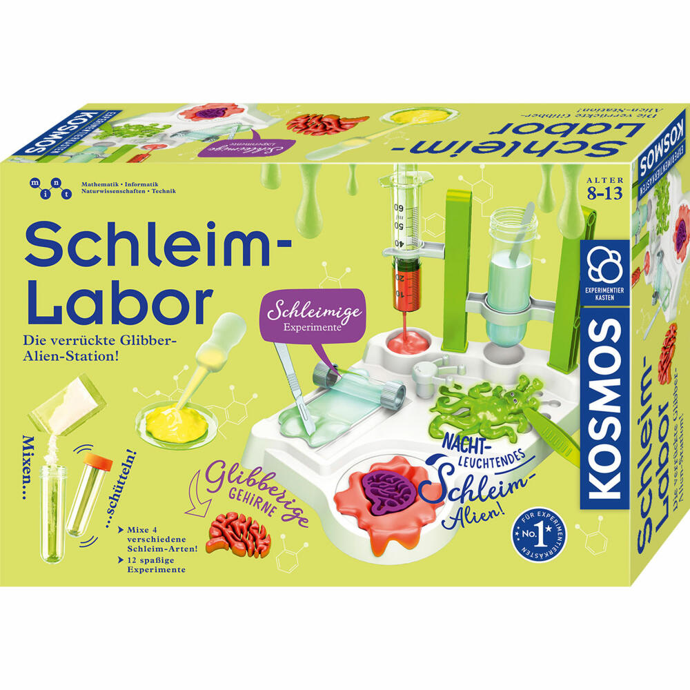 KOSMOS Schleim-Labor, Experimentieren, Lernen, Spielzeug, Entdecken, ab 8 Jahren, 643607