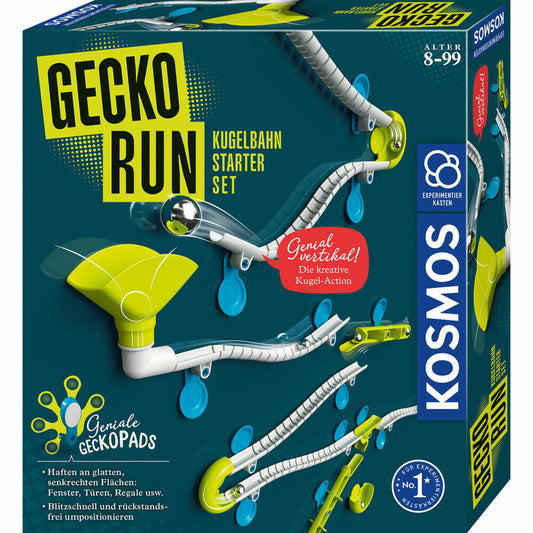KOSMOS Gecko Run - Starter Set, Marble Run, Ball Track, Construction Kit, Experimenting, 620950