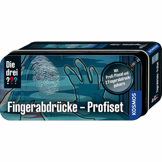 KOSMOS Die drei ??? Fingerabdrücke-Profiset XXL-Dose, Spuren Sichern, Detektiv, Detektivspiel, ab 8 Jahren, 632236