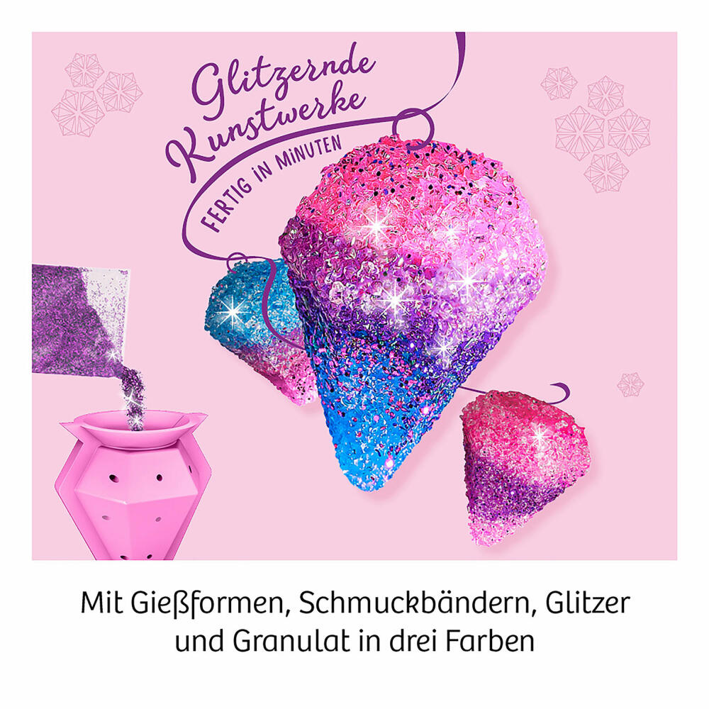 KOSMOS Glitzer-Diamanten, Experimentieren, Basteln, Lernen, Entdecken, ab 8 Jahren, 657758